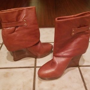 Saks Fifth Ave Wedge Ankle Boot